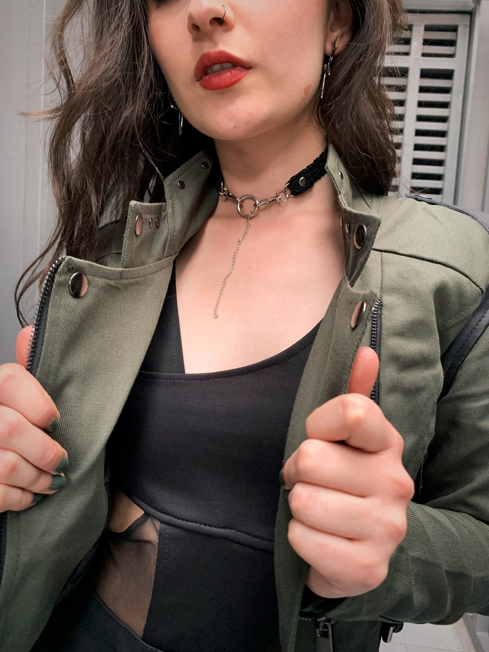 Biker Furiosa Drill Oliva - Imagen 8