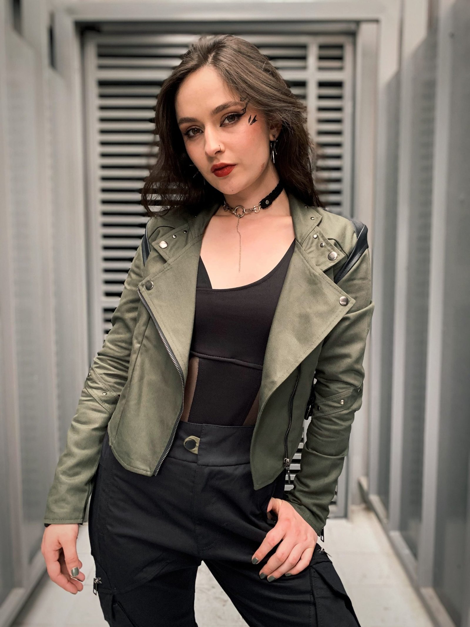 Biker Furiosa Drill Oliva - Imagen 4