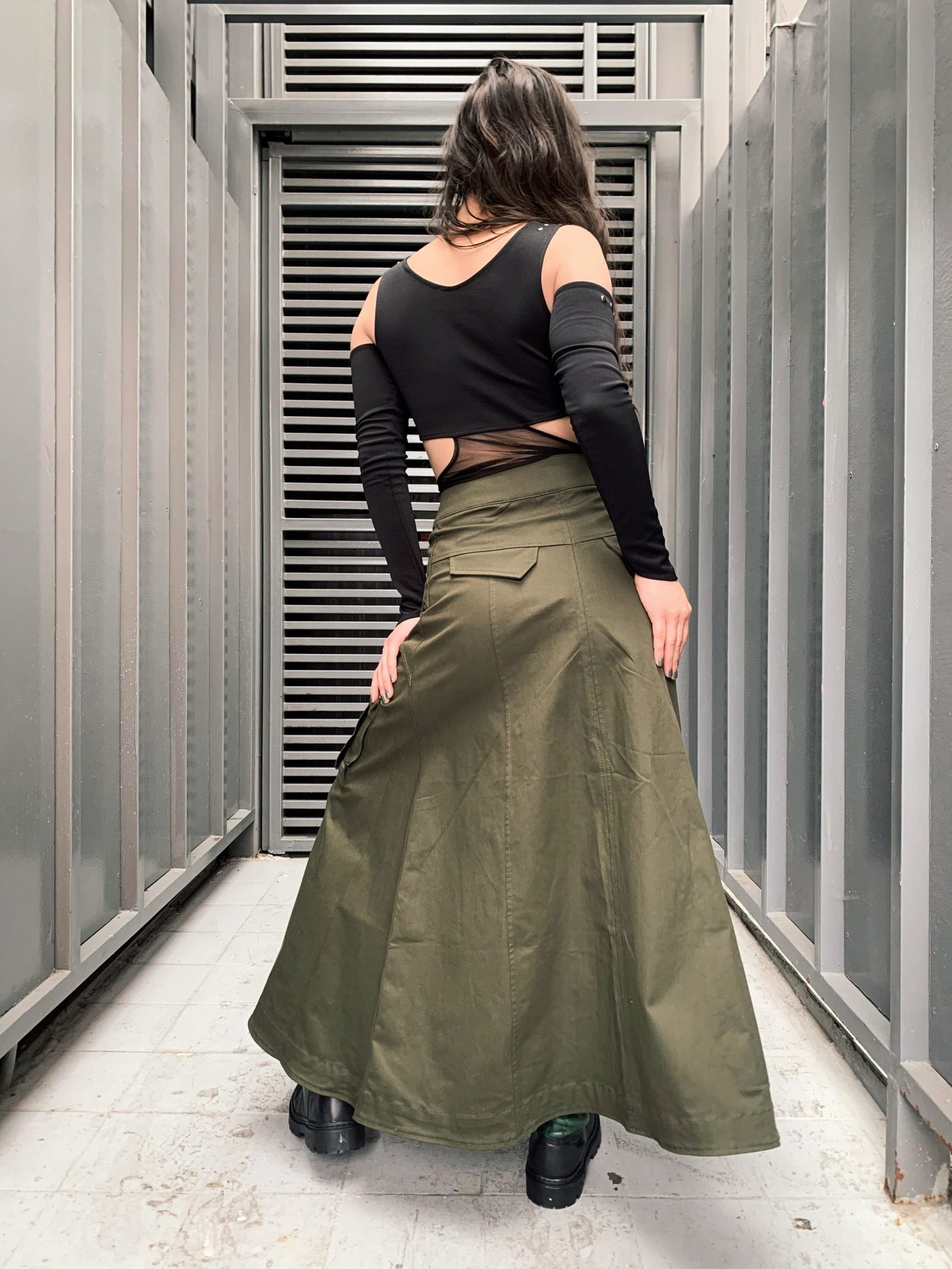 Falda Lara Oliva - Imagen 3