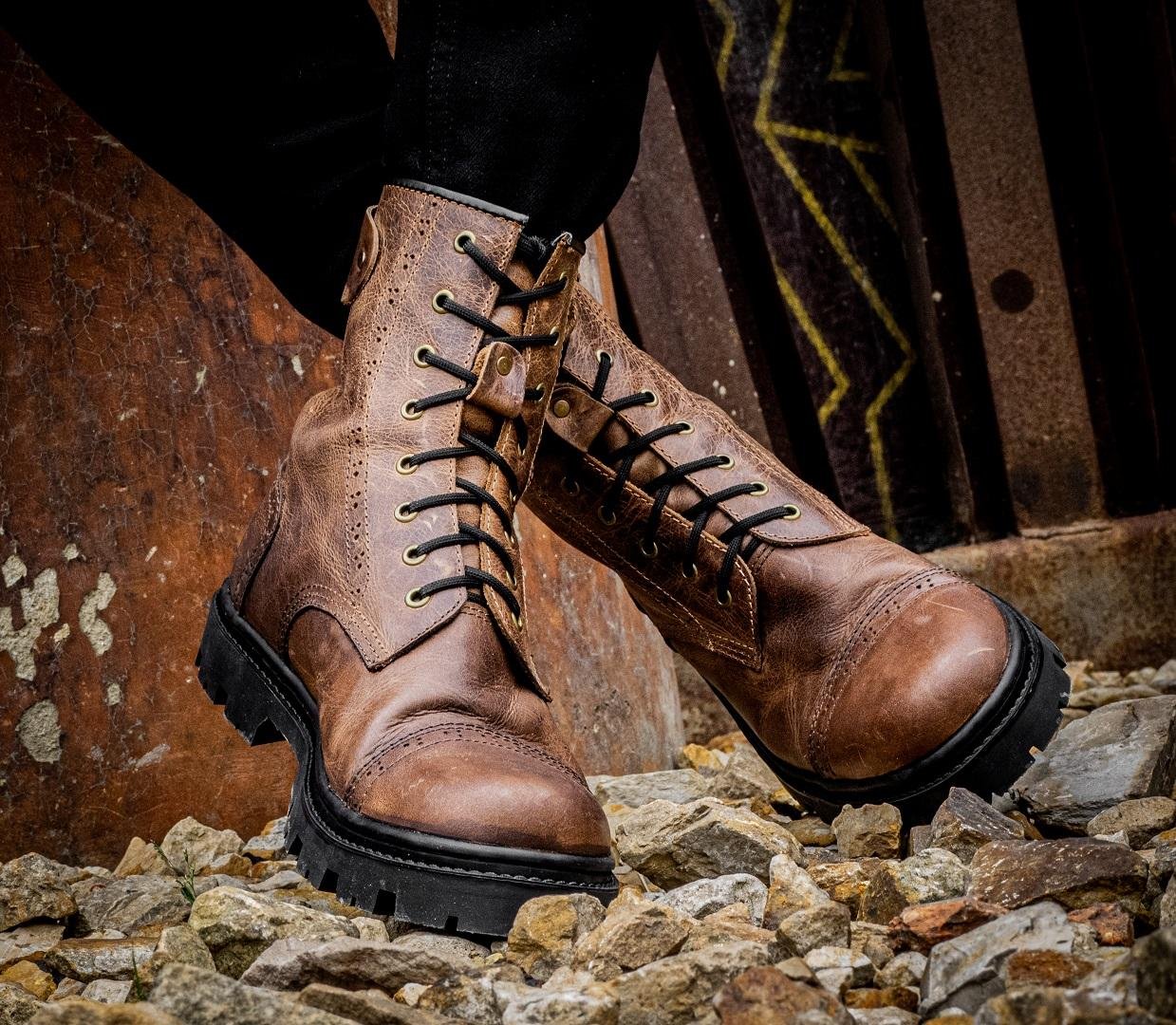 Botas Combat Marrón - Imagen 3