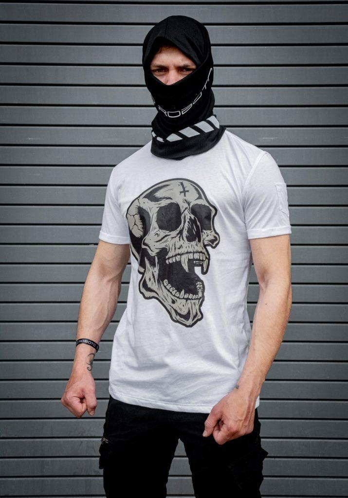 Camiseta Skull Blanco - Industrias Roboto