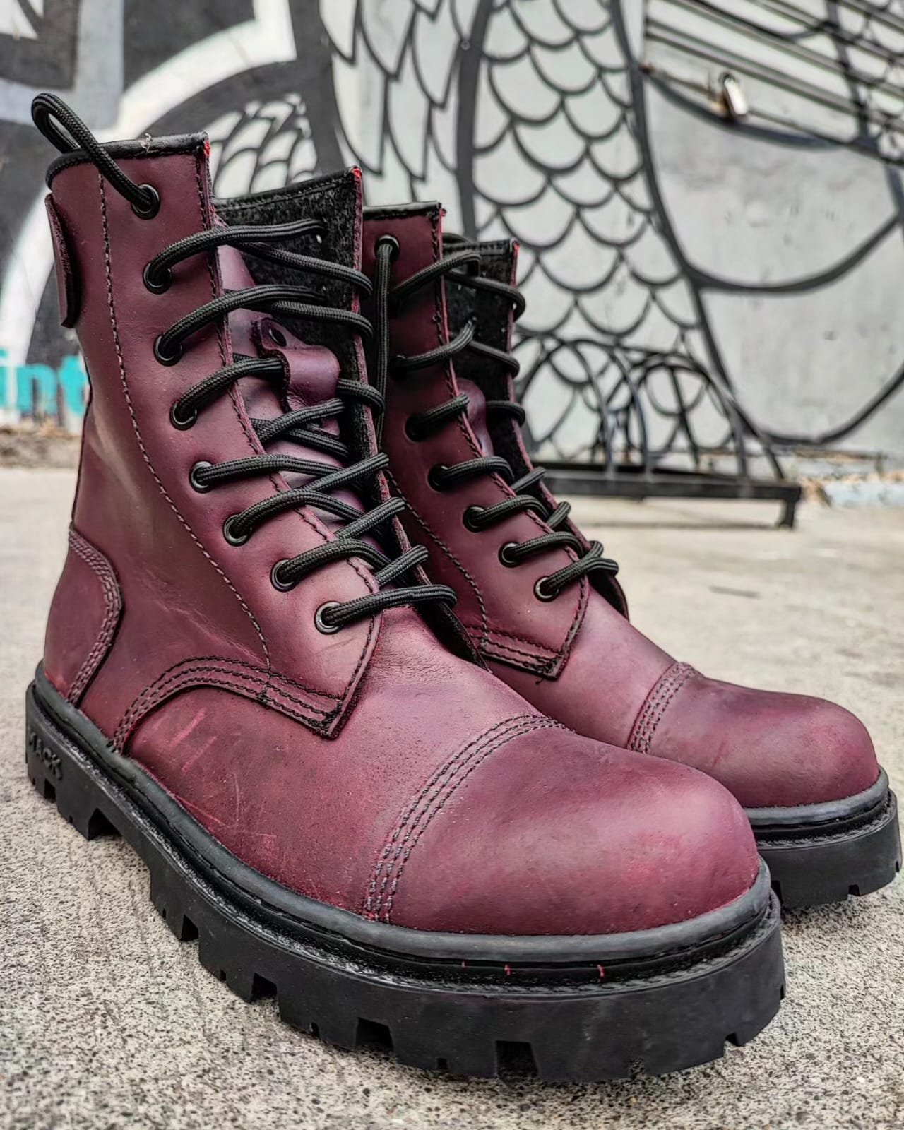 Botas Combat Uva - Imagen 8