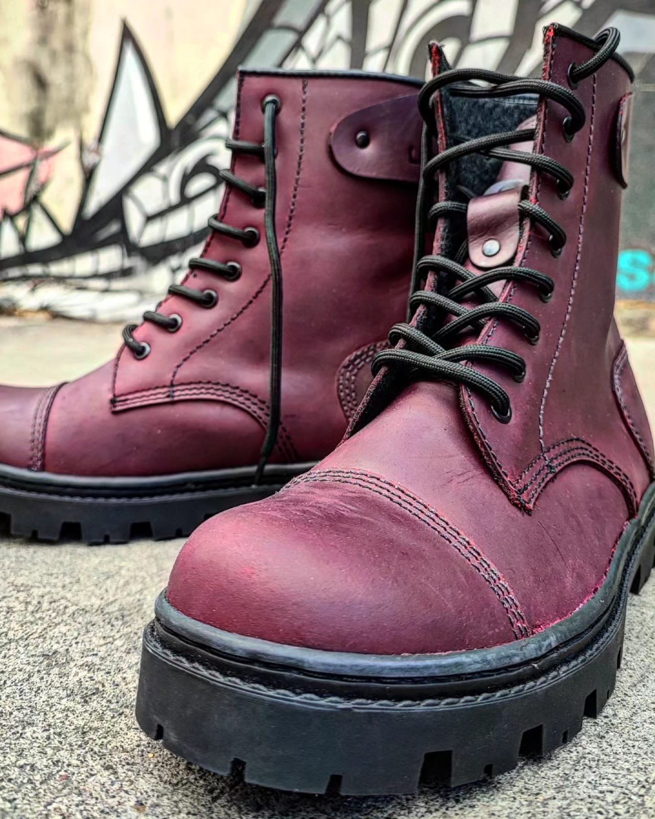 Botas Combat Uva - Imagen 3